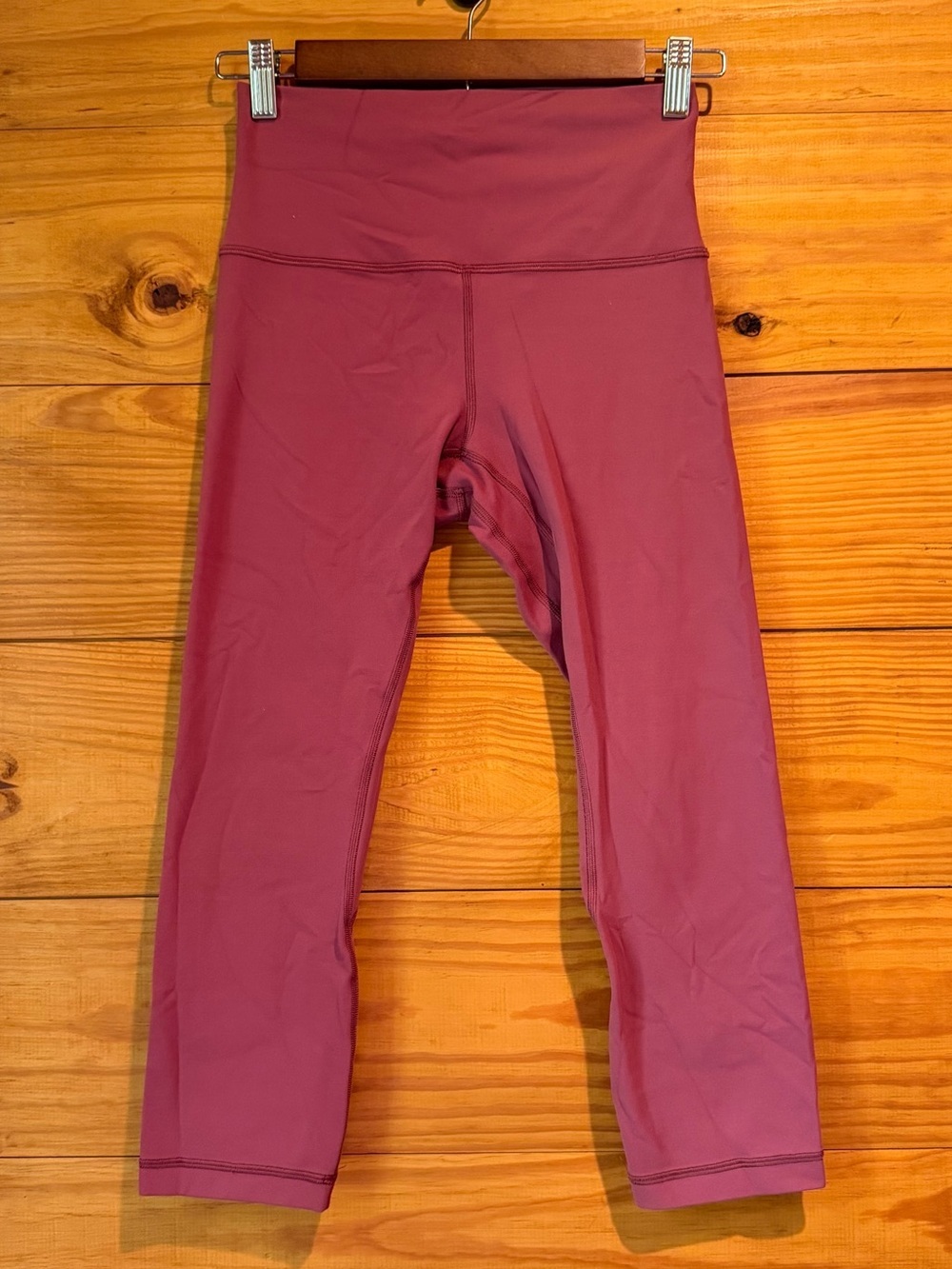 Lululemon Align Crop Leggings 21" Chianti Red 6 W6AS8S High Rise Activewear